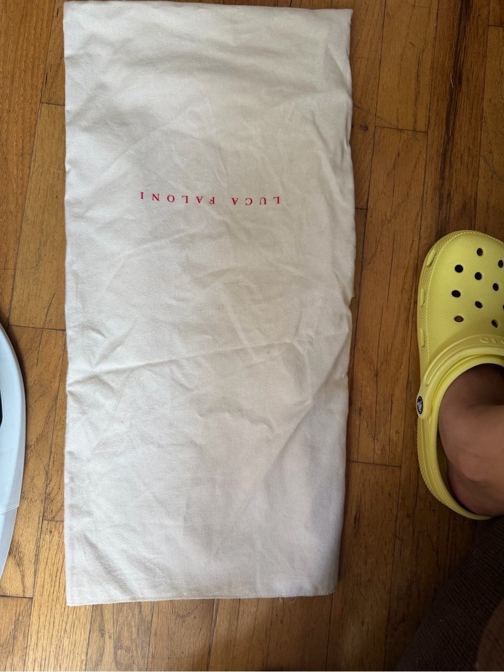 Luca Faloni Cream Cotton Dust Bag
